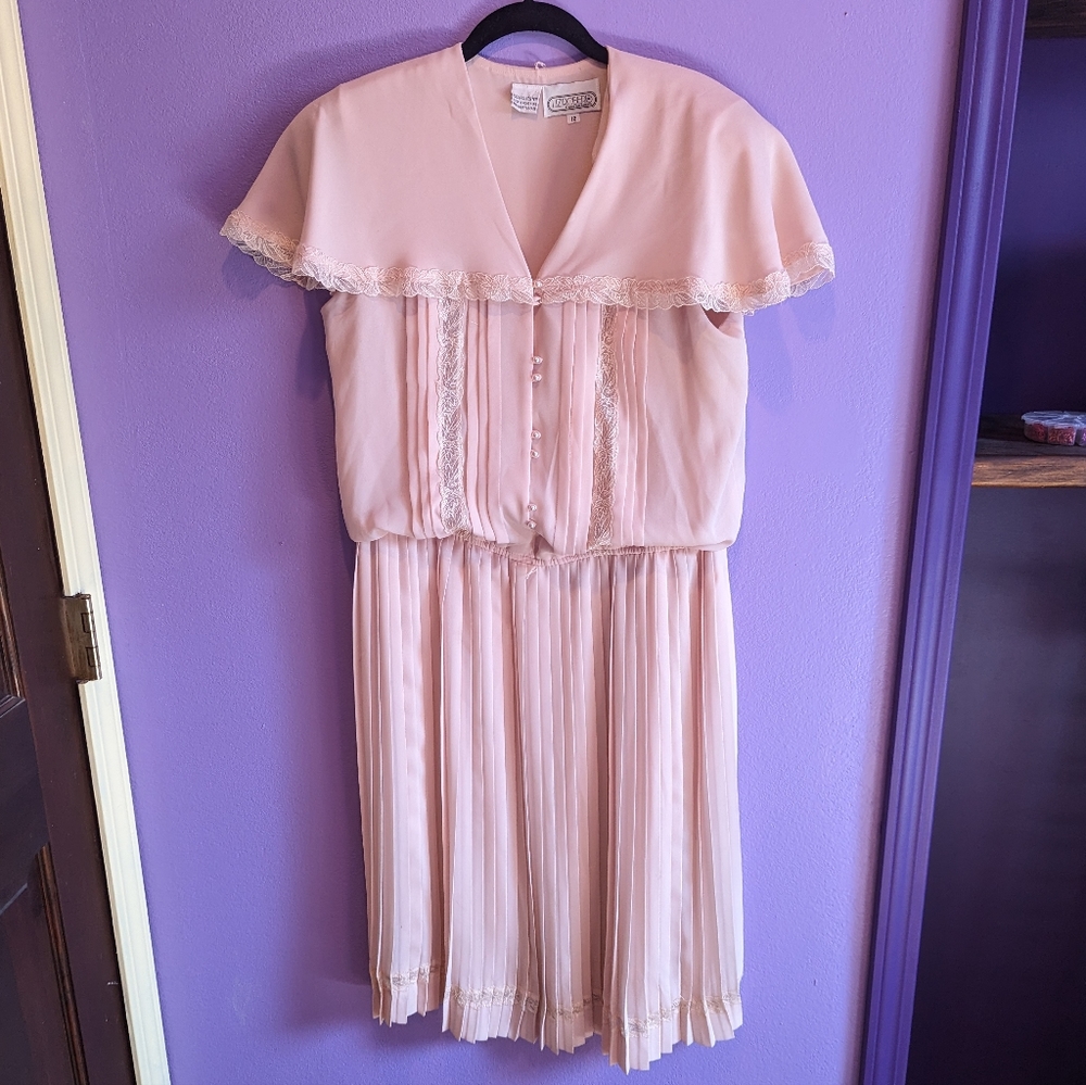 Lis Roberts plus size 80s dress